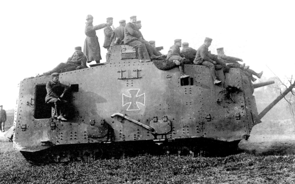 German Panzerkampfwagen A7V heavy tank