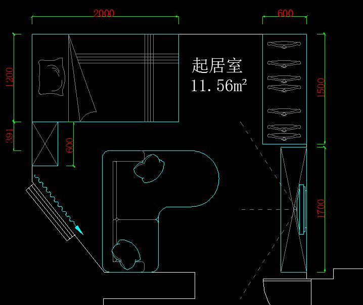 11平方米的房间要放下一个沙发和一张床该怎么摆