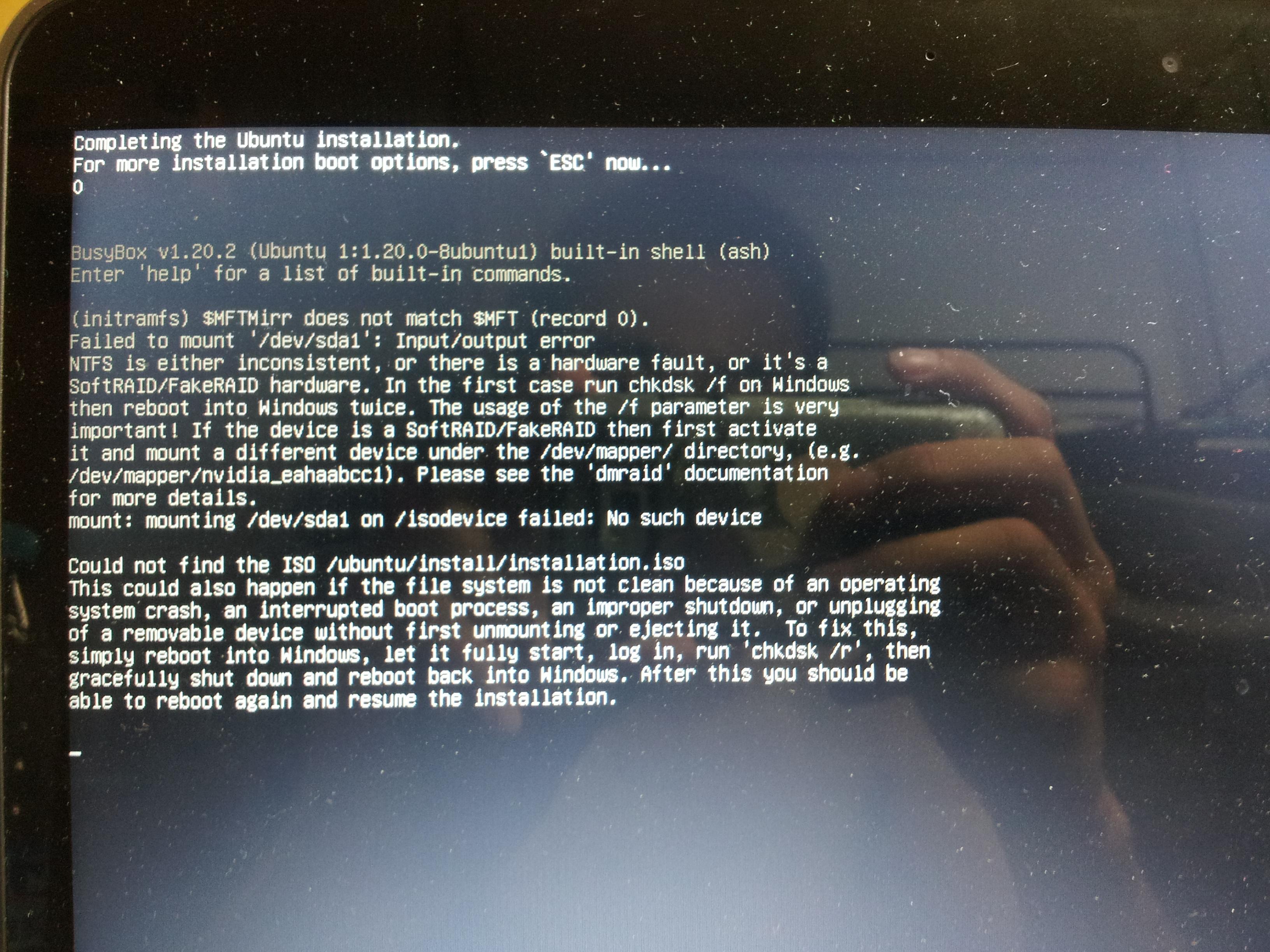 用wubi安装ubuntu发生这样的错误是怎么回事?