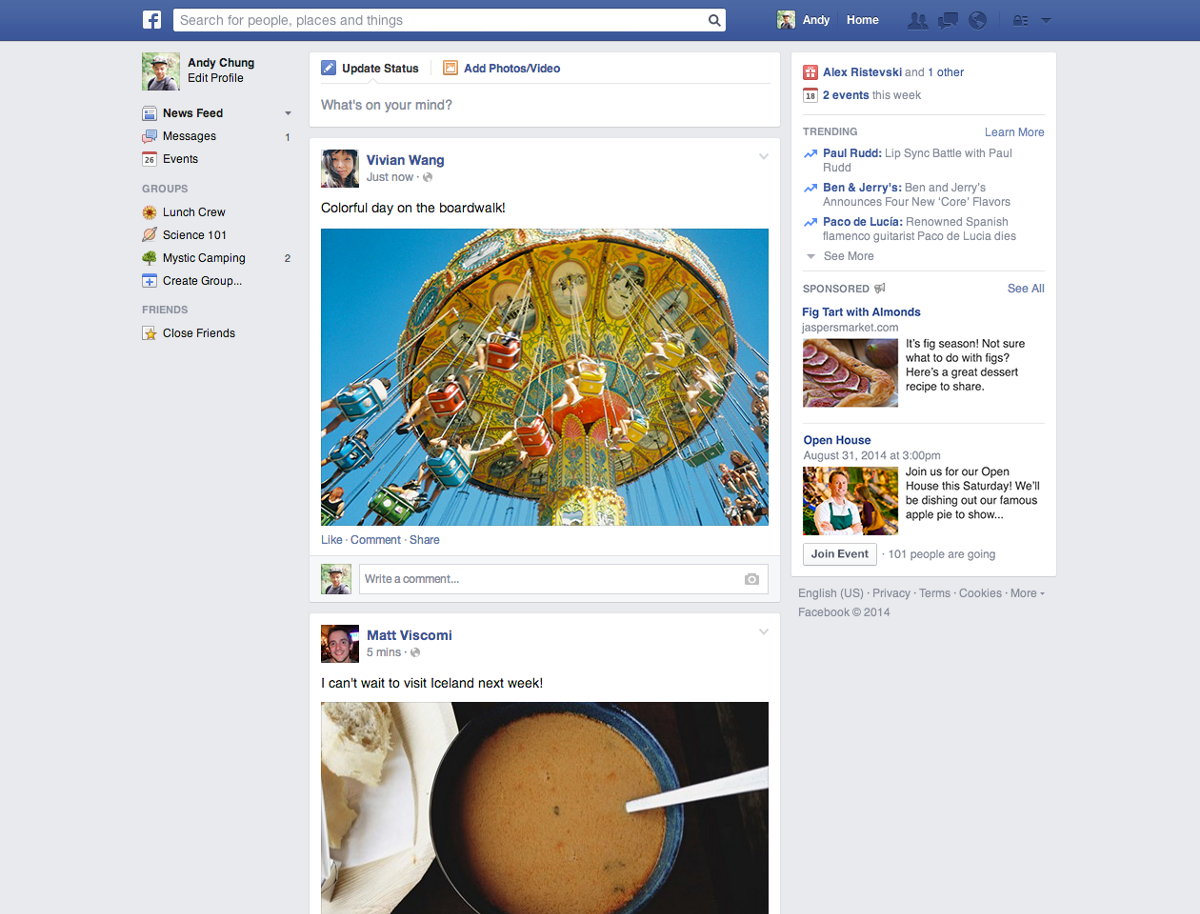 facebook 2013 年更新的 feed 样式设计师是谁?