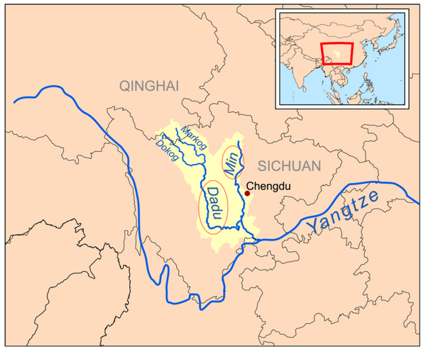 (来自维基百科大渡河词条)