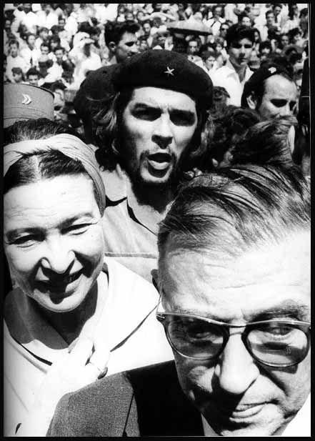 Jean-Paul Sartre, Simone de Beauvoir and Che Guevara in Cuba