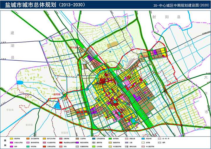 中心城区近期规划建设平面图