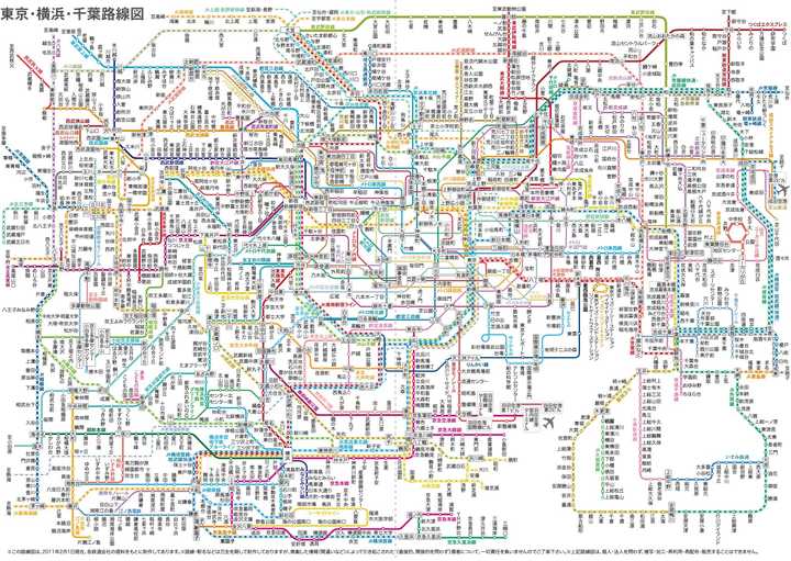 东京地铁线路图为什么比伦敦地铁线路图更复杂?