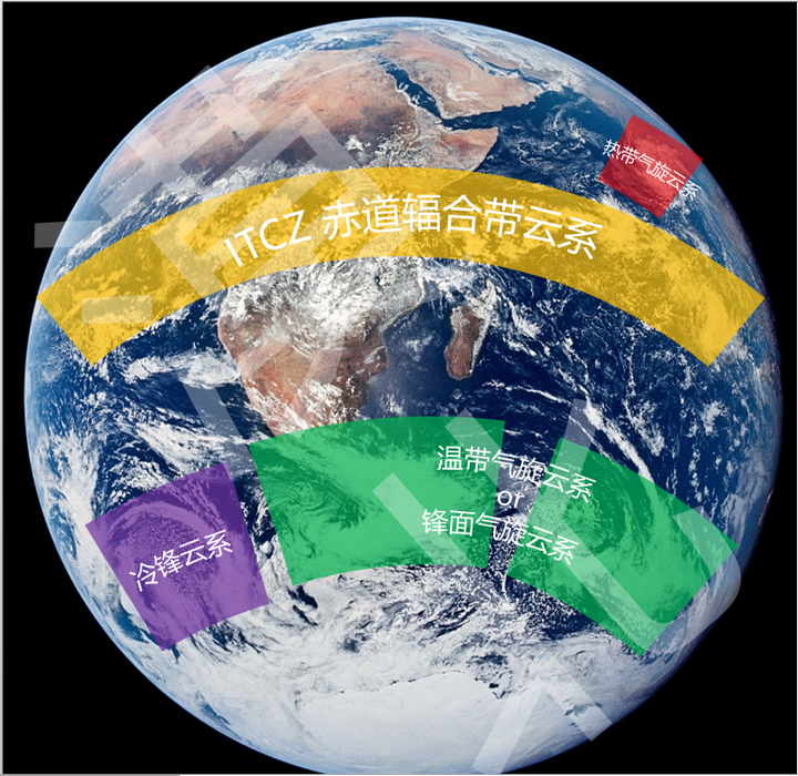 微信启动图片中的地球照片主要包含哪些天气过程?