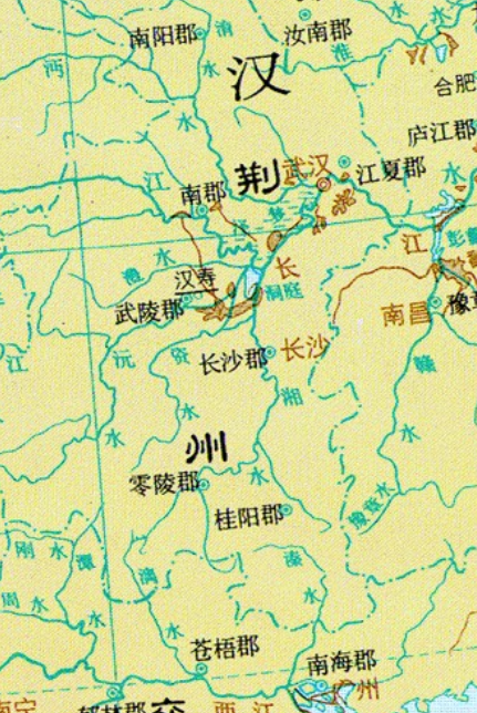 3. 刘表将其统治范围荆州的治所由汉寿(湖南)迁至了襄阳(湖北).