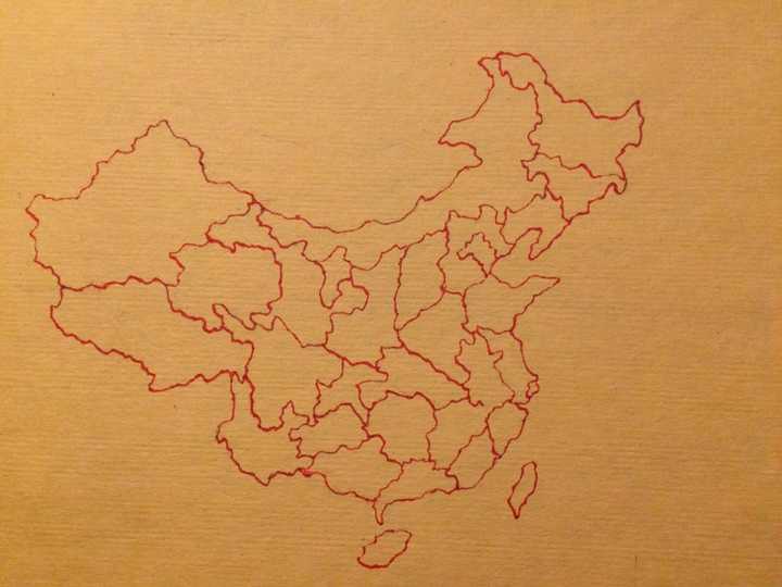 怎么练习画中国地图?