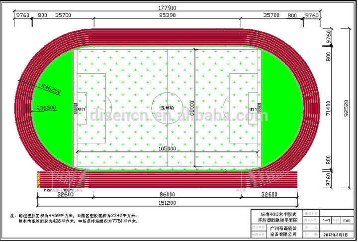 为什么标准400米田径场正好可以装下一个标准足球场?