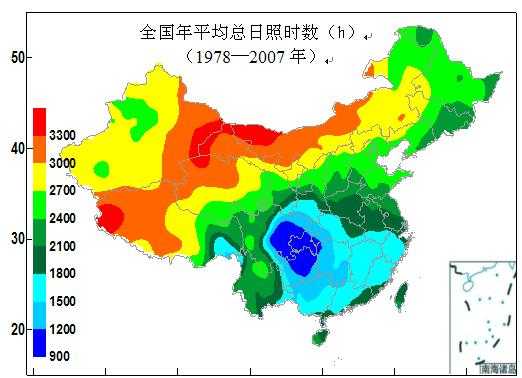 还是西北太阳能资源丰富.