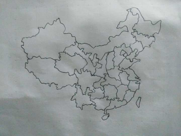 怎么练习画中国地图?