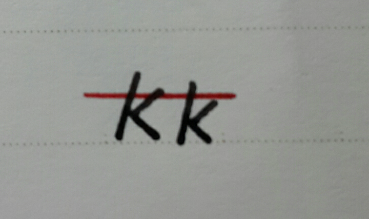 字母k  