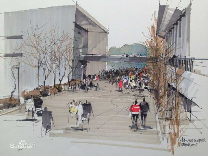 常用的工具有: 针管笔,双头马克笔