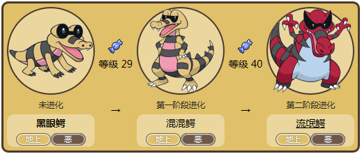 混混鳄和流氓鳄的日文名分别是ワルビル,ワルビアル,均来源于ガビアル