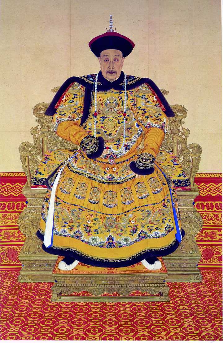乾隆老年画像