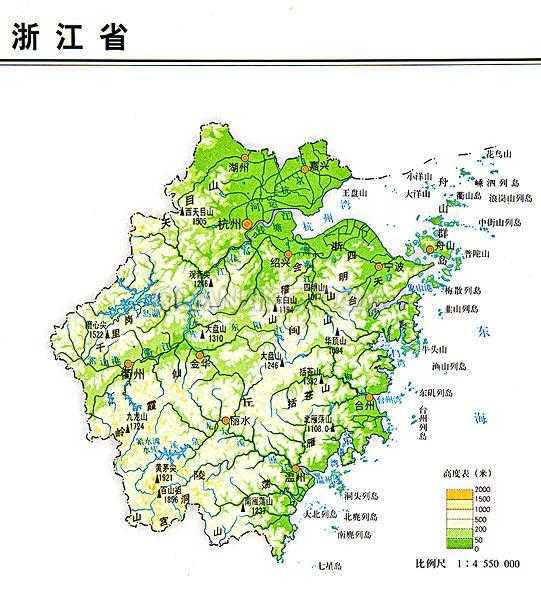 没有山岭会阻隔人口流动,而浙江就不同,浙江是一个地形复杂,东北部多