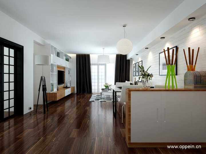 这种地板跟白墙配什么颜色的家具更好看?