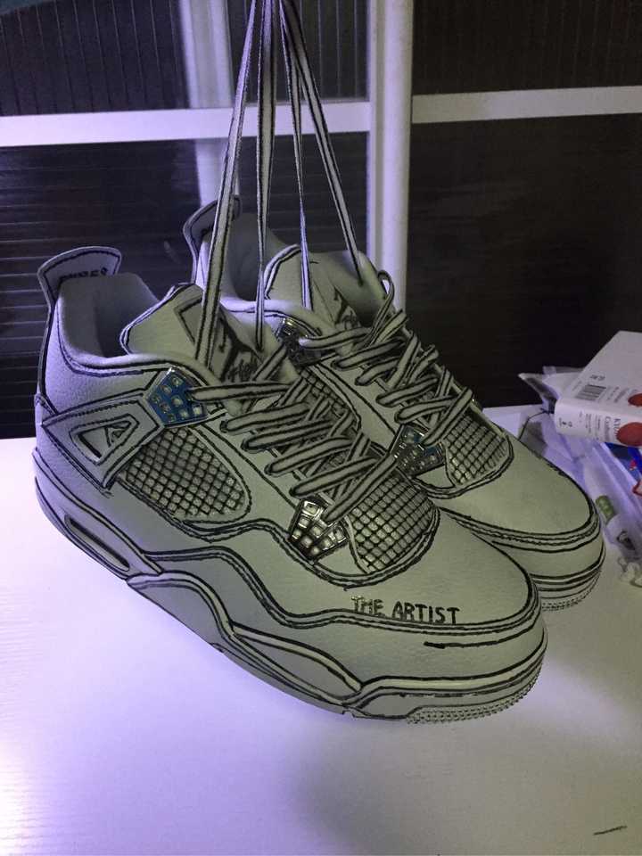 请问自己手绘描边 nike air force 1 板鞋的成功率有多少?