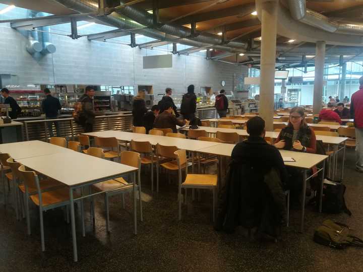 国外大学食堂是什么样子的?