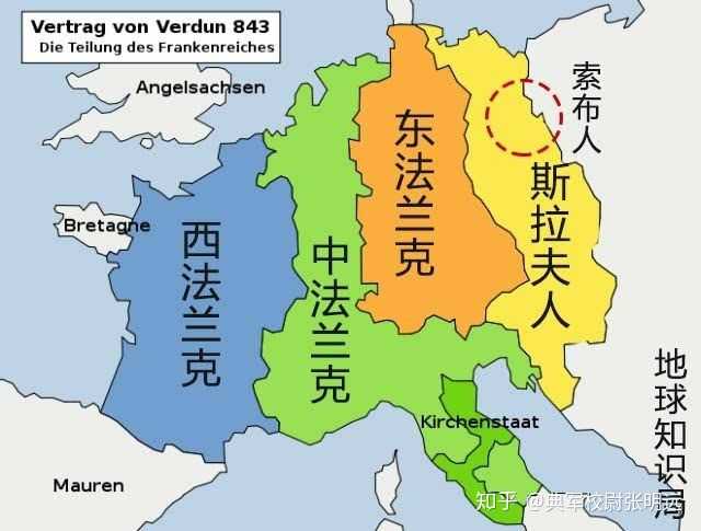 罗马教皇加冕查理曼大帝,大帝死后帝国一分为三(东中西),欧罗巴从此再