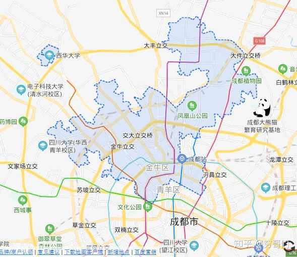 其实西华大学行政区划是属于金牛区 是金牛区在郫县的飞地 严格意义上