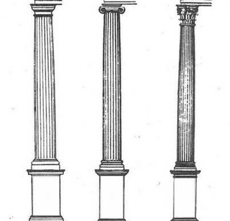 柯林斯 其实一般作为对比的是前两种柱式 有一种说法是多立克柱式代表