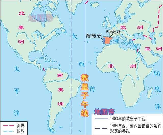 西班牙是眼睁睁看着葡萄牙在南美获得大量殖民地的吗