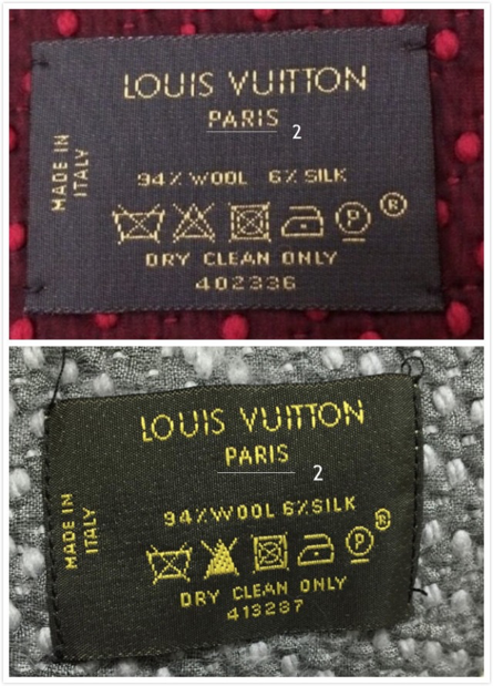 在日本中古店买了条lv围巾,水洗标是这个样子的,是真的吗?