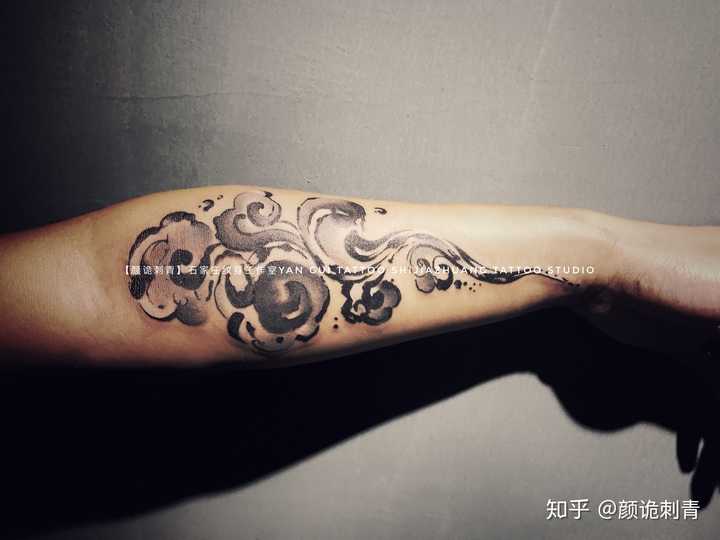 【颜诡刺青】 祥云 yan gui tattoo shijiazhuang tattoo studio