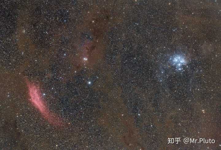 加州星云与昴星团广域深空