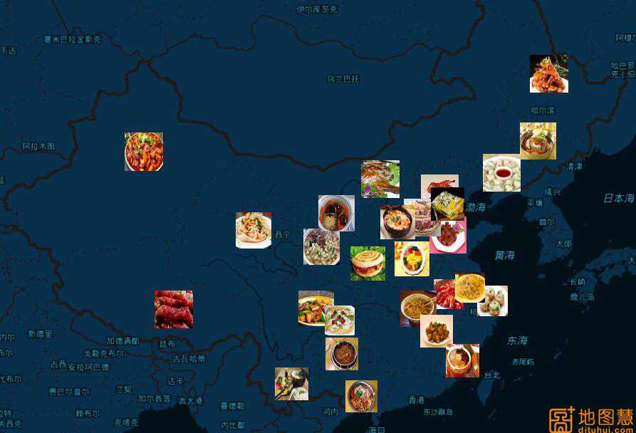地图慧制图平台可以绘制蹭饭地图.制图平台:http/e.dituhui.