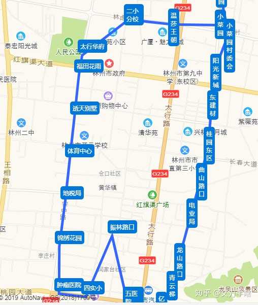 这是16路公交车内环的路线图