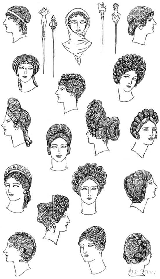 古罗马女人的发型.图片来自:romanoimpero.com