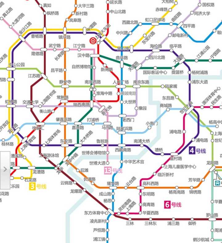 世界上有哪些城市的地铁采用≥2条线路在某一路段共用