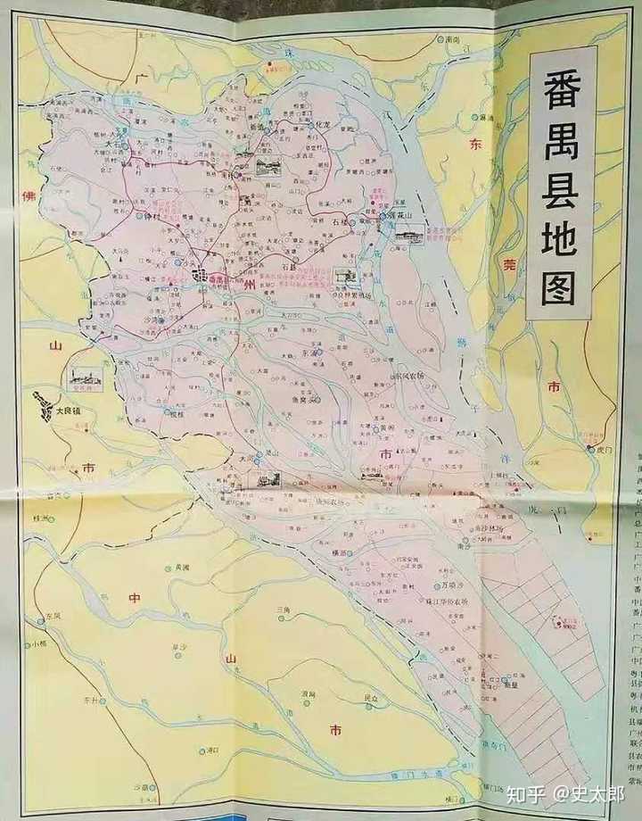 1988年番禺县地图