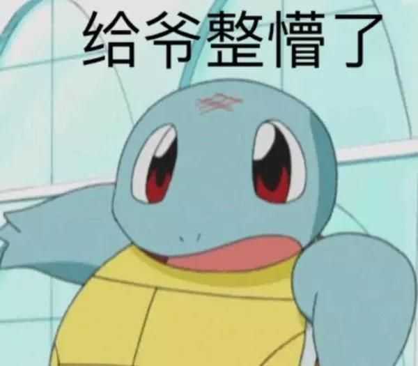 有没有杰尼龟的表情包分享一下?