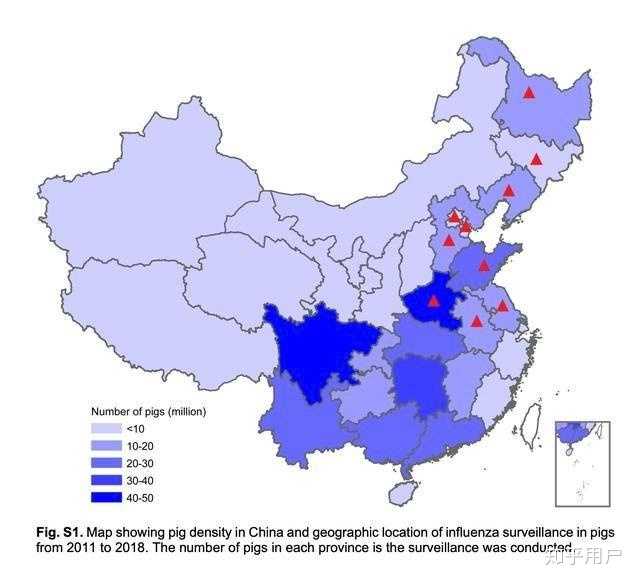 中国生猪养殖产业省份分布图.