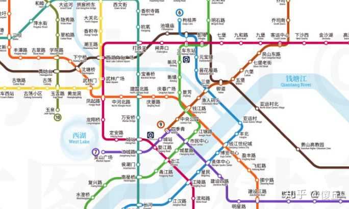 杭州地铁(规划)线路图