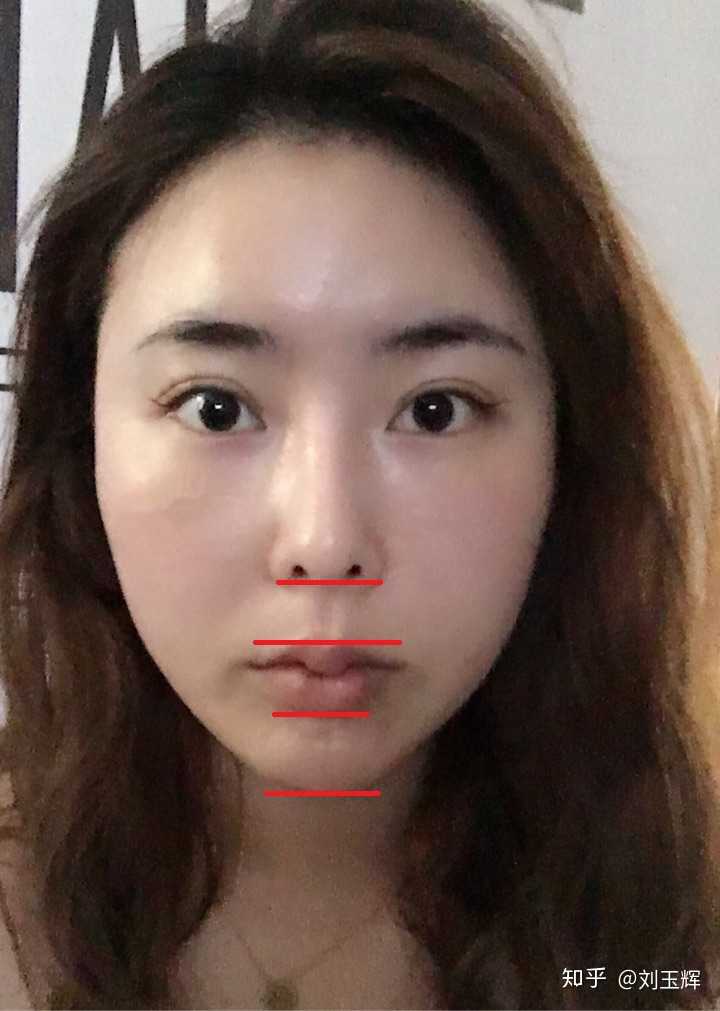 人中看起来会有些长,但是量过又符合是下巴一半长的标准,需要弄一下么