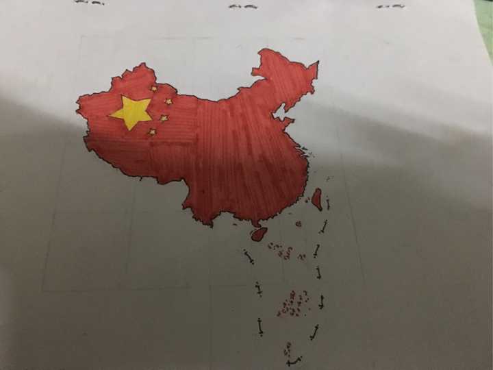 请问手绘中国地图的方法?