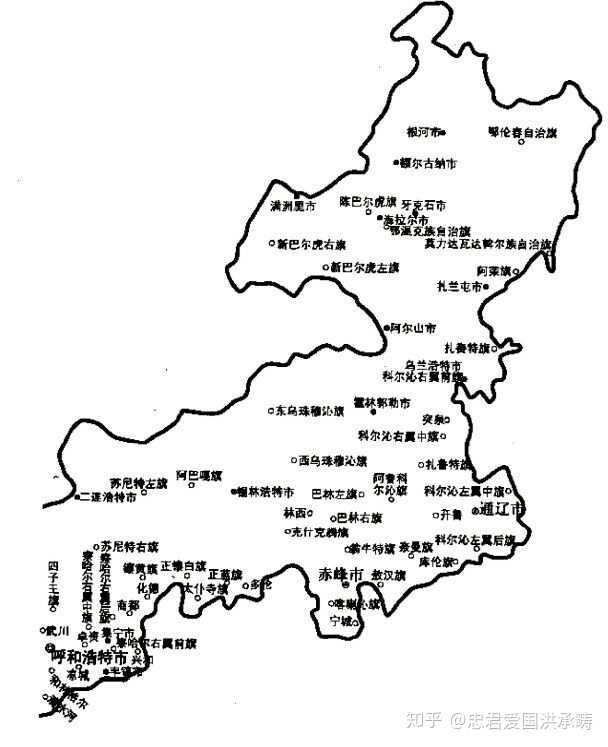 内蒙古自治区略图