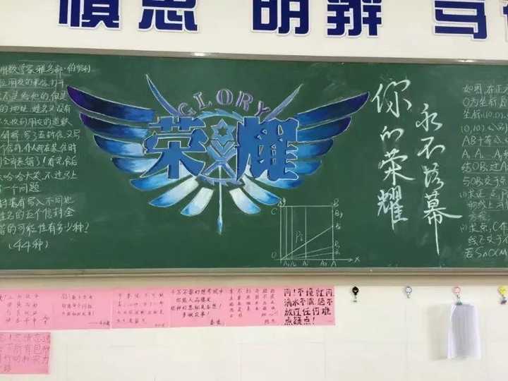 从小学开始当宣传委员,现在高中毕业画了无数期的黑板报.