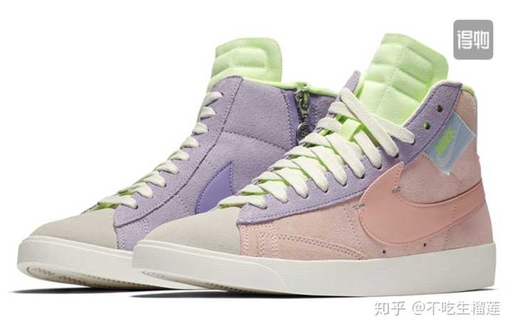 nike blazer 系列的粉紫绿,简直神仙配色,600左右超级貌美