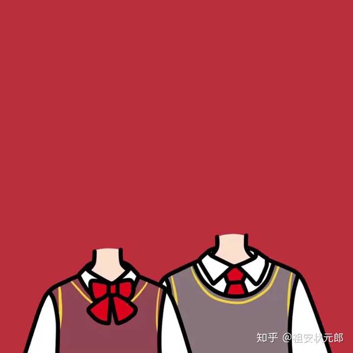 有没有好看的双人无头小人抠图素材?