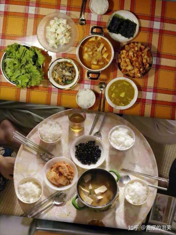 剧中普通韩国人家80年代的饭桌,掐指一看并不简单