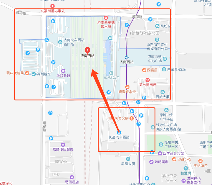 从济南汽车西站下车在高铁西站坐车一个小时够吗?