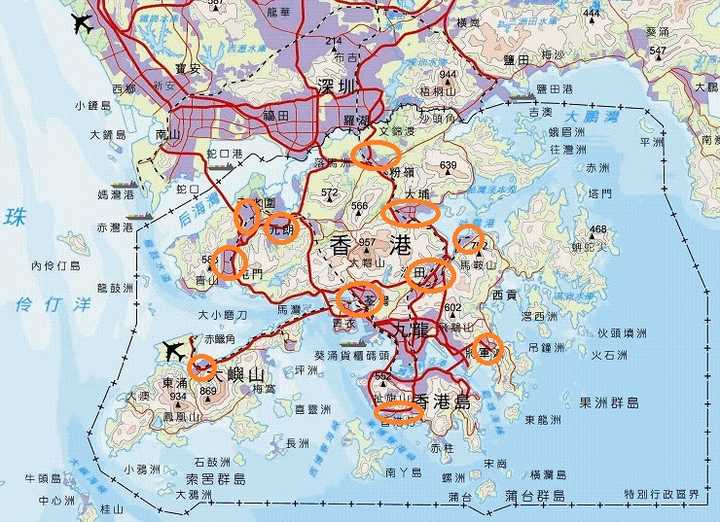 香港开埠之前,是一个中国典型的渔村,各区也是由渔丶农丶矿丶渡(码头)