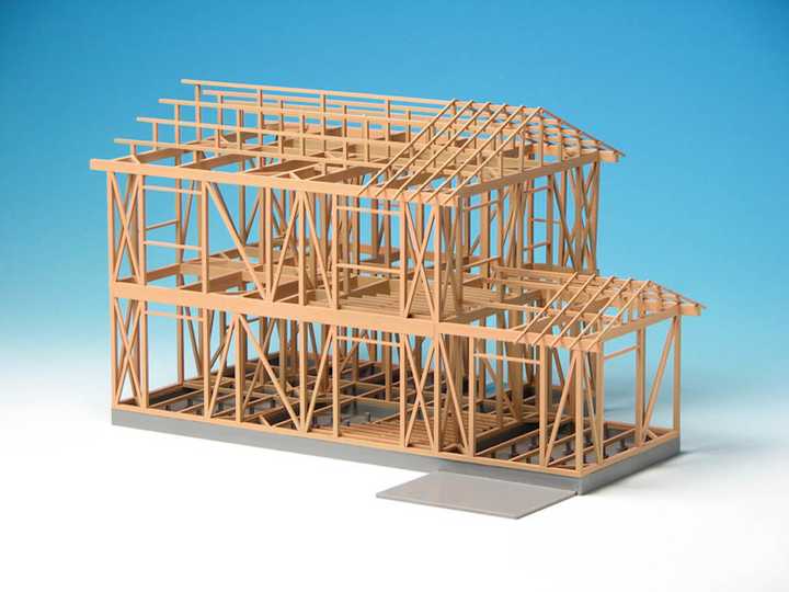 说回日式木结构建筑: 现代日式木结构常见的大致有两种: 传统结构,也