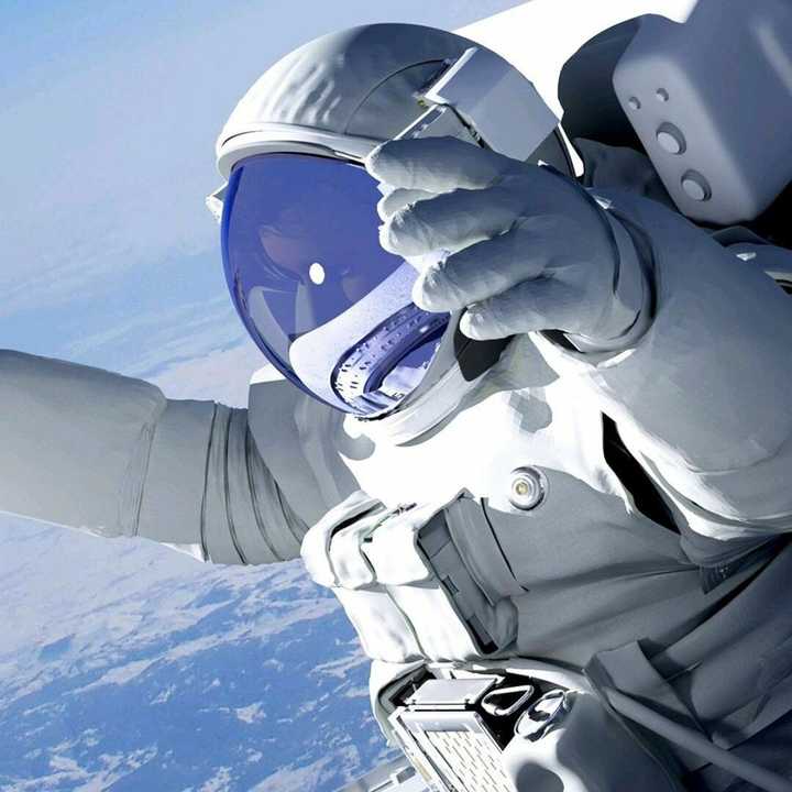 宇航员照片 知乎