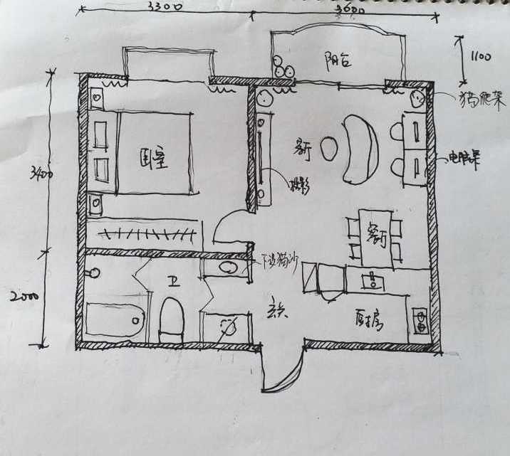 45平的正方形户型房间有哪些五脏俱全并且惊艳的装修案例?