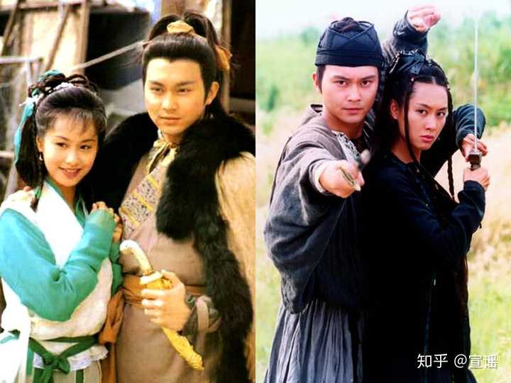 朱茵×张智霖94年未能完成"射雕大任",却在02年打出了"如来神掌"(右)